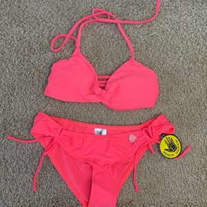 NWT BUBBLE GUM SMOOTHIES DITA TRIANGLE SWIMMING SUIT